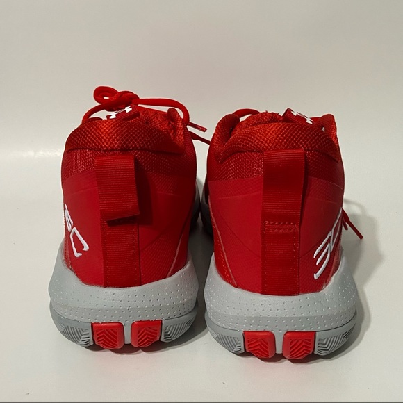 NEW Under Armour SC 3Zero IV UA 4 Basketball Shoes Red Grey Men’s Size 9 - Picture 5 of 8